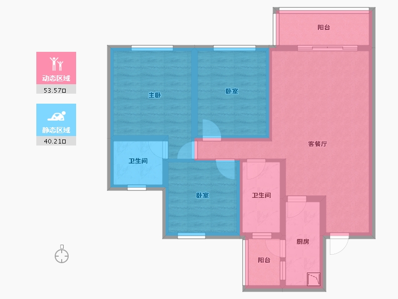 四川省-遂宁市-国盛金桥郡-81.96-户型库-动静分区