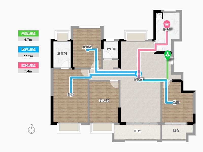 福建省-莆田市-建发央著-118.56-户型库-动静线