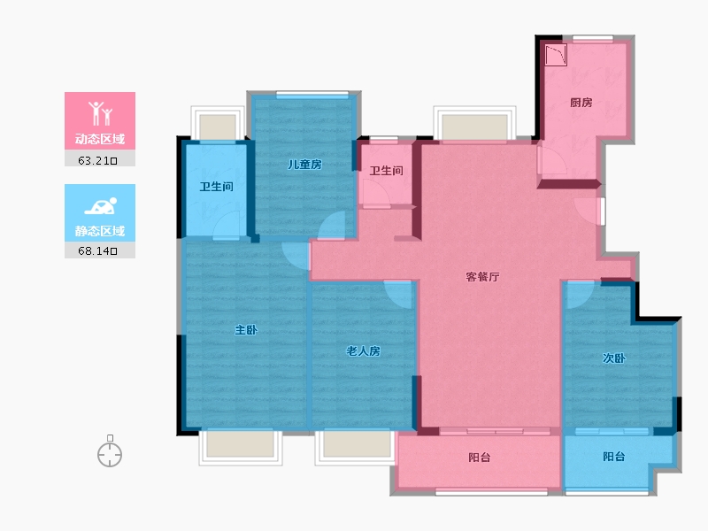 福建省-莆田市-建发央著-118.56-户型库-动静分区