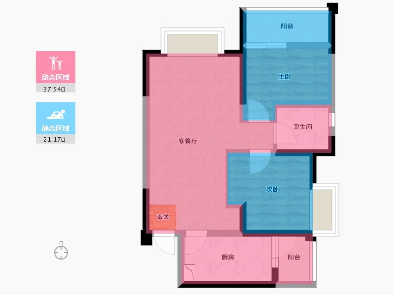 四川省-成都市-海上海-50.75-户型库-动静分区