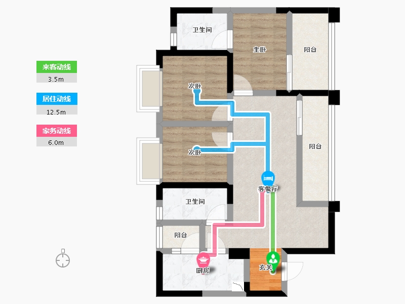 四川省-成都市-海上海-70.95-户型库-动静线