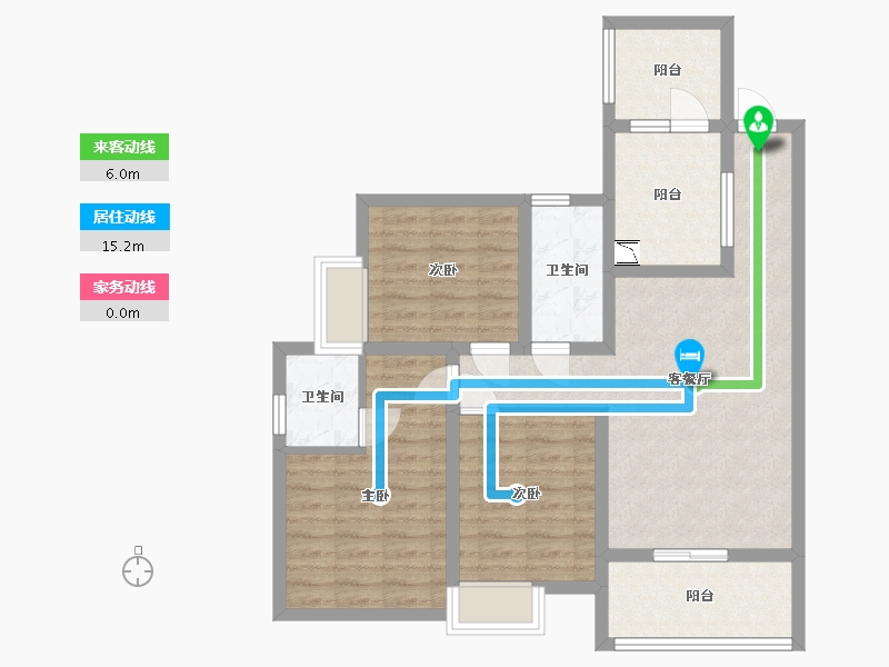 四川省-巴中市-铁投·巴河半岛-83.09-户型库-动静线