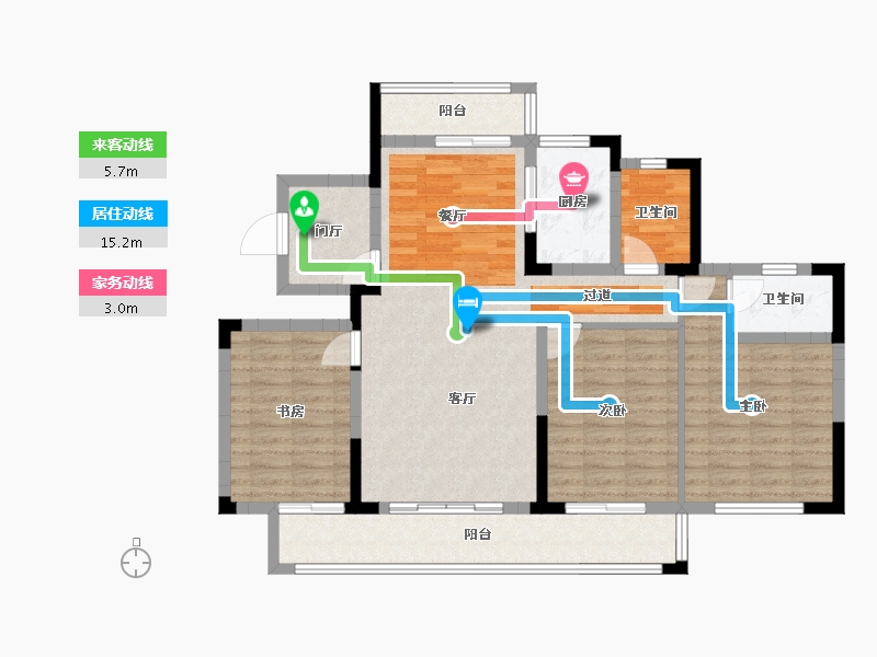 四川省-宜宾市-川南国际茶城筠州壹号-102.20-户型库-动静线