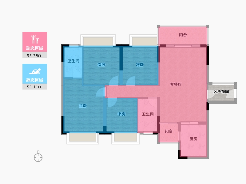 广西壮族自治区-桂林市-恭城油茶小镇-98.72-户型库-动静分区