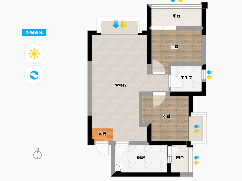 四川省-成都市-海上海-50.22-户型库-采光通风