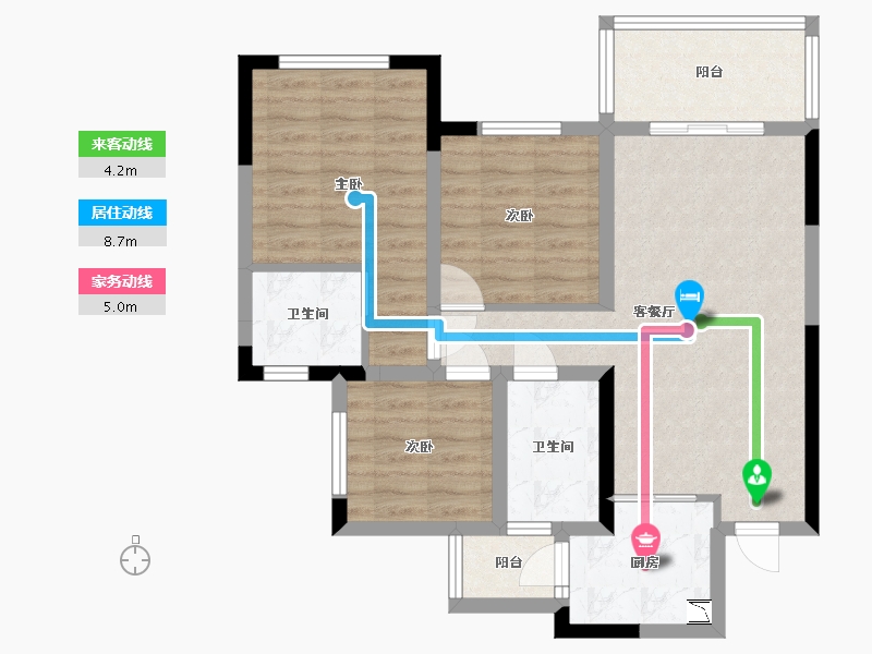 四川省-雅安市-西网·大兴1981-76.93-户型库-动静线