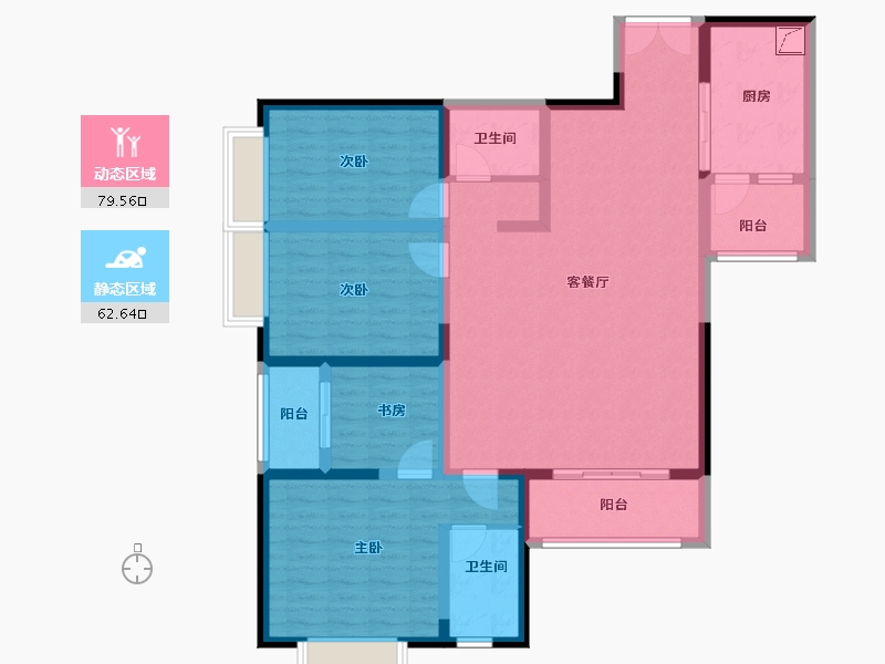 云南省-昆明市-润城-127.00-户型库-动静分区