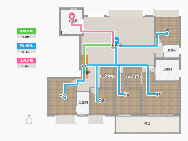 广西壮族自治区-南宁市-建发五象印月-168.52-户型库-动静线