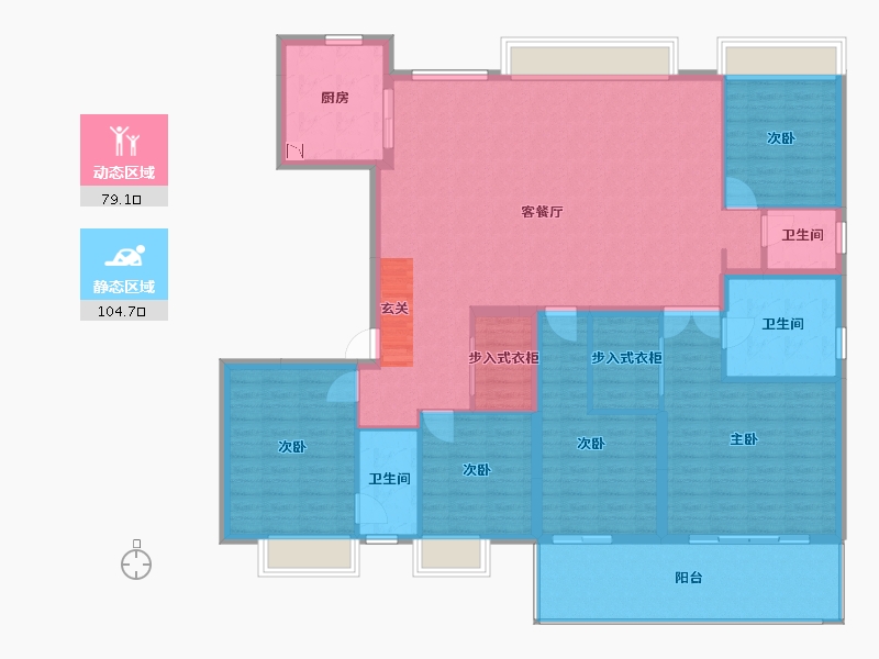 广西壮族自治区-南宁市-建发五象印月-168.52-户型库-动静分区