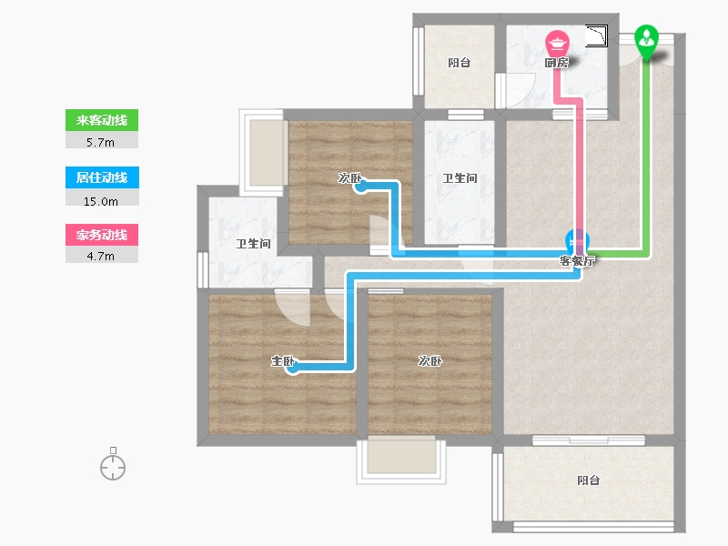 四川省-巴中市-铁投·巴河半岛-80.34-户型库-动静线