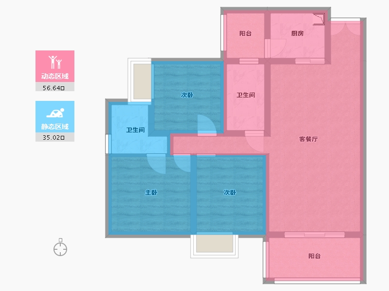 四川省-巴中市-铁投·巴河半岛-80.34-户型库-动静分区