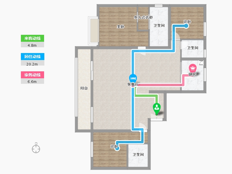 湖北省-武汉市-复地东湖国际-130.47-户型库-动静线