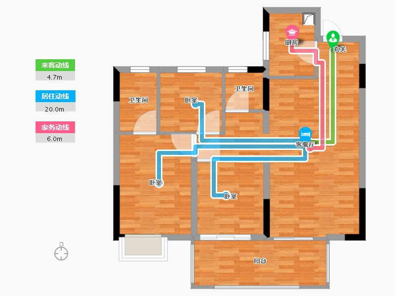 广西壮族自治区-南宁市-建发五象印月-79.92-户型库-动静线