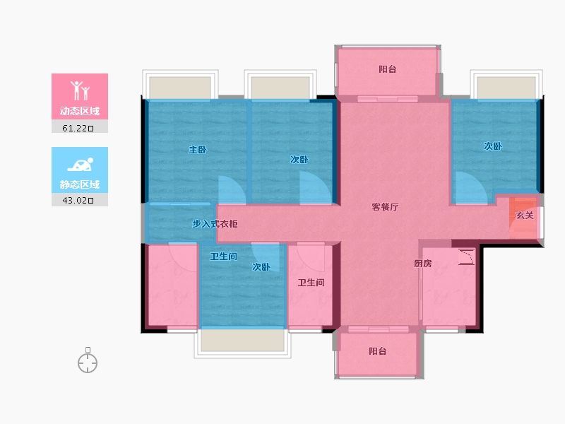 广西壮族自治区-南宁市-洋浦星-94.01-户型库-动静分区