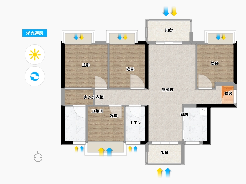 广西壮族自治区-南宁市-洋浦星-94.01-户型库-采光通风