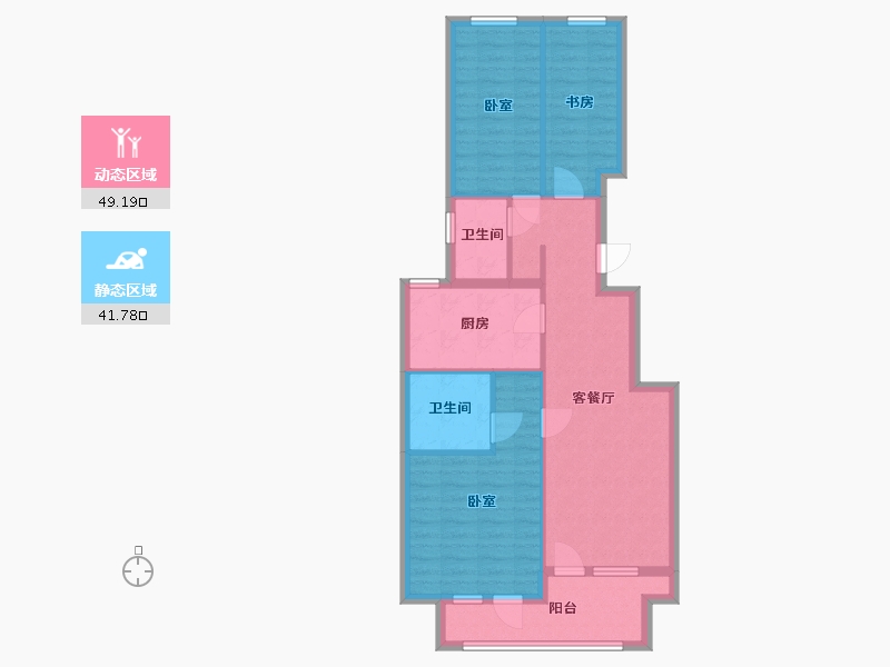 北京-undefined-牛驼温泉孔雀城-81.17-户型库-动静分区