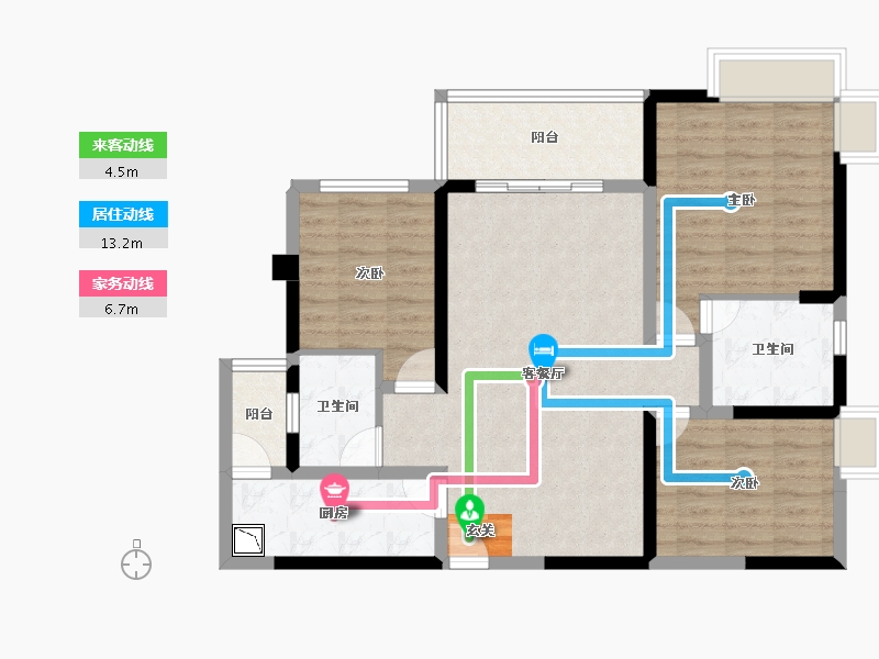 四川省-成都市-光华之心-89.27-户型库-动静线