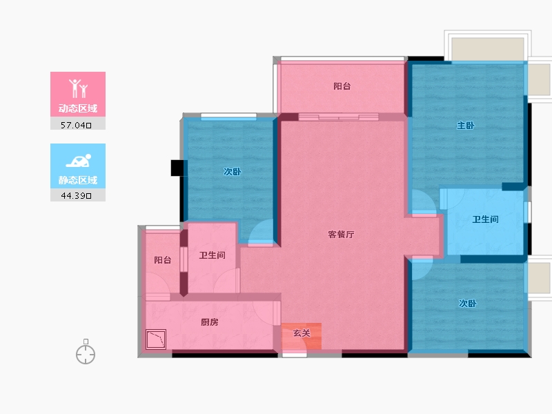 四川省-成都市-光华之心-89.27-户型库-动静分区