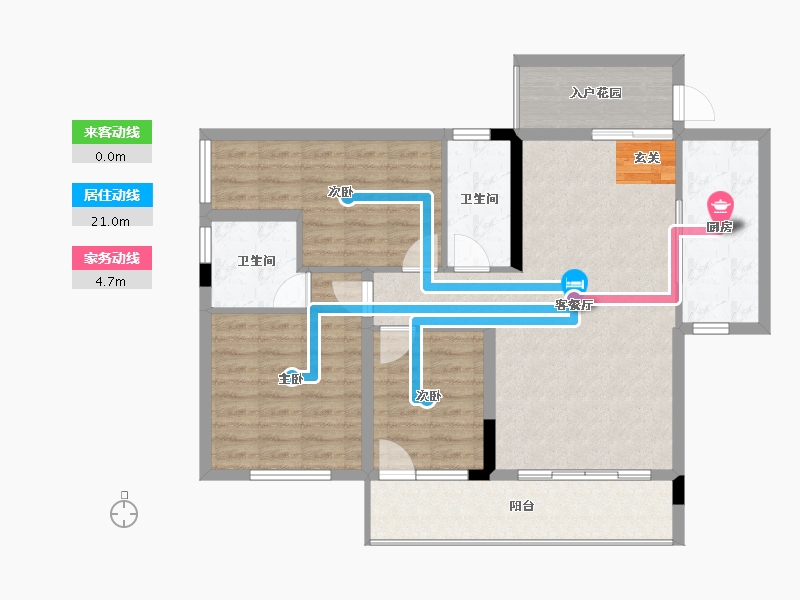 广西壮族自治区-桂林市-雅云尚城-93.55-户型库-动静线