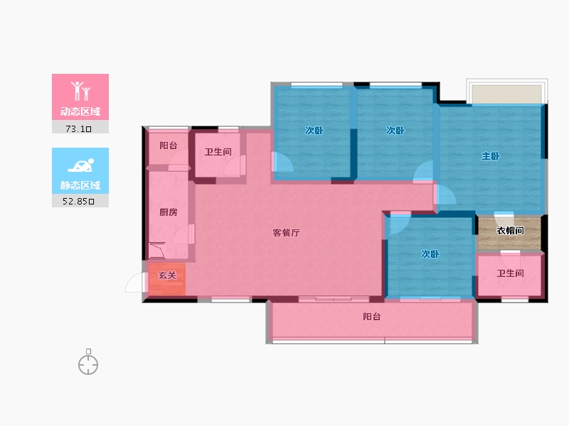 四川省-成都市-光华之心-114.89-户型库-动静分区