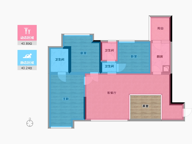 四川省-眉山市-鹭湖云锦台-81.99-户型库-动静分区