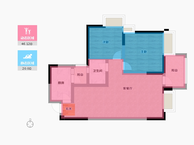 四川省-成都市-海上海-57.74-户型库-动静分区