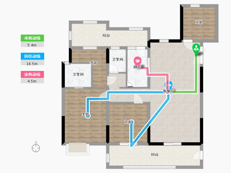 四川省-宜宾市-邦泰天誉-122.53-户型库-动静线