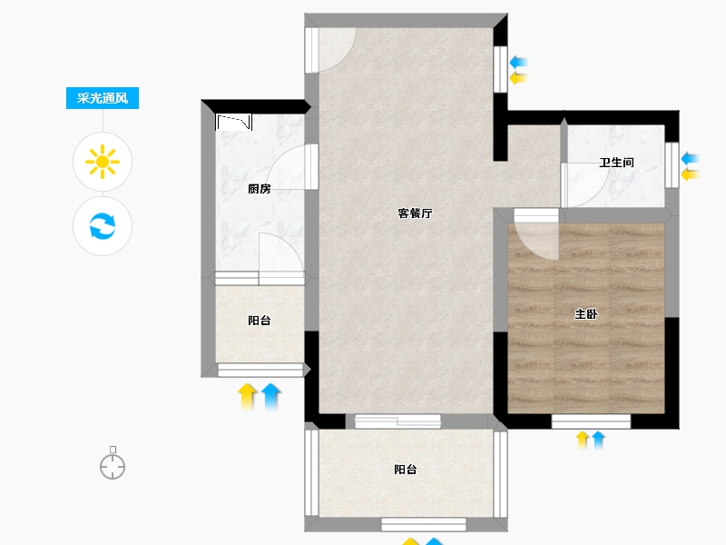 四川省-雅安市-南山府-46.25-户型库-采光通风