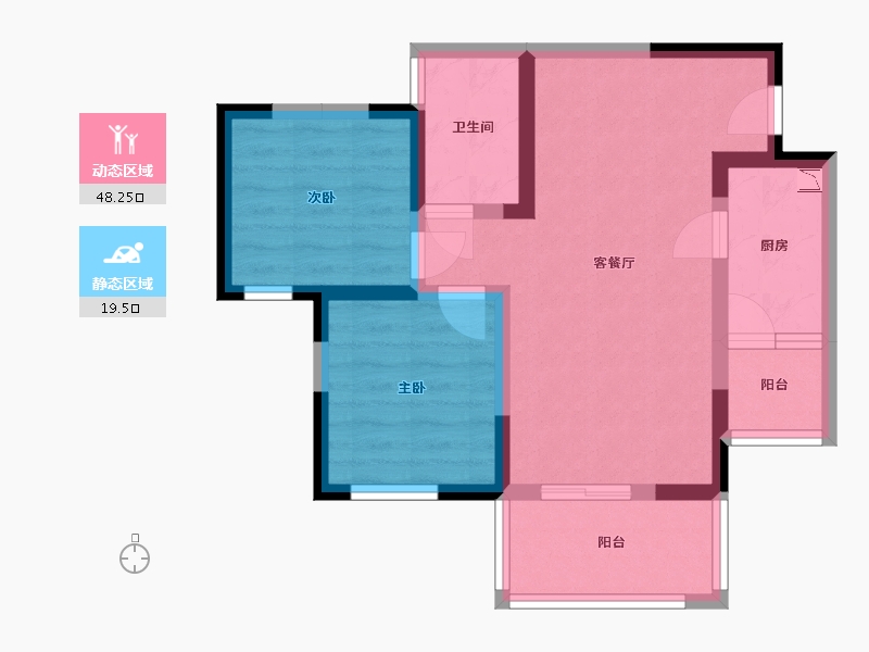 四川省-雅安市-南山府-59.01-户型库-动静分区