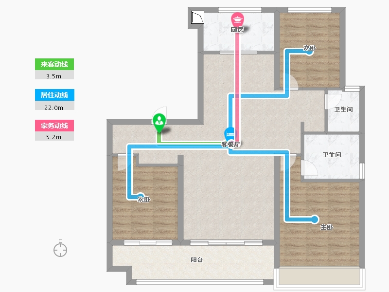 山东省-枣庄市-鸿鑫御景南区-99.28-户型库-动静线