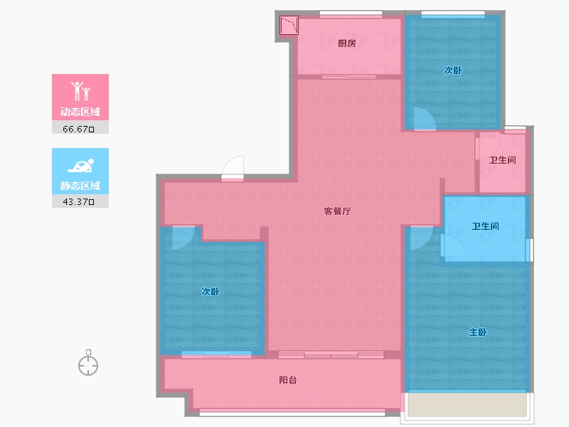 山东省-枣庄市-鸿鑫御景南区-99.28-户型库-动静分区