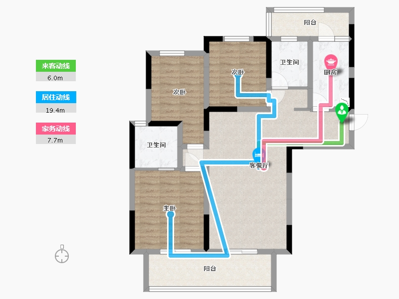 四川省-雅安市-南山府-92.50-户型库-动静线