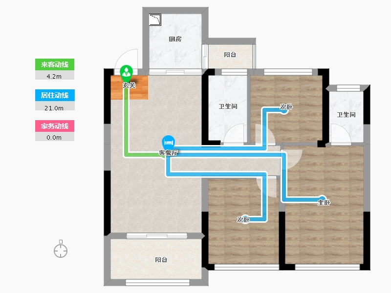 广西壮族自治区-桂林市-泰安独秀天下-76.33-户型库-动静线