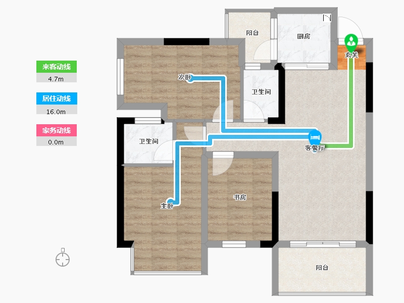 广西壮族自治区-桂林市-凯立达山水郡-77.80-户型库-动静线