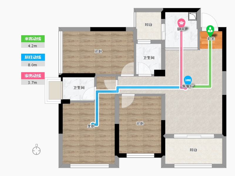 广西壮族自治区-桂林市-泰安独秀天下-75.01-户型库-动静线