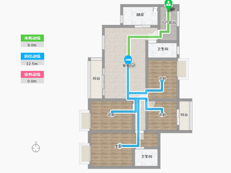 四川省-巴中市-云峰锦苑-101.89-户型库-动静线