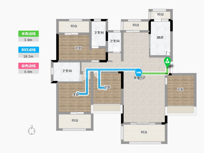 四川省-巴中市-江南福地二期-139.42-户型库-动静线