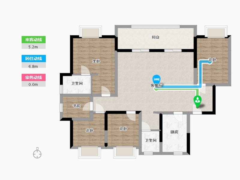 四川省-宜宾市-恒旭·江悦台-116.77-户型库-动静线