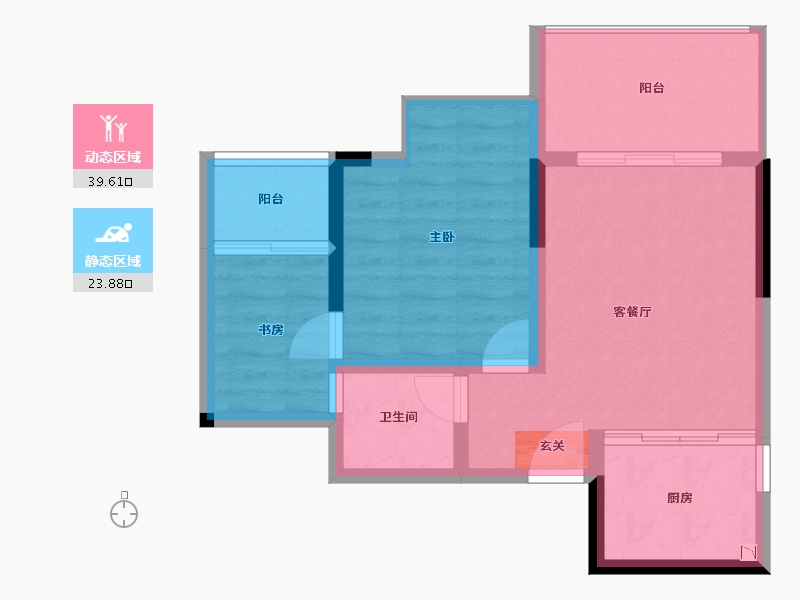 广西壮族自治区-桂林市-凯立达山水郡-56.70-户型库-动静分区