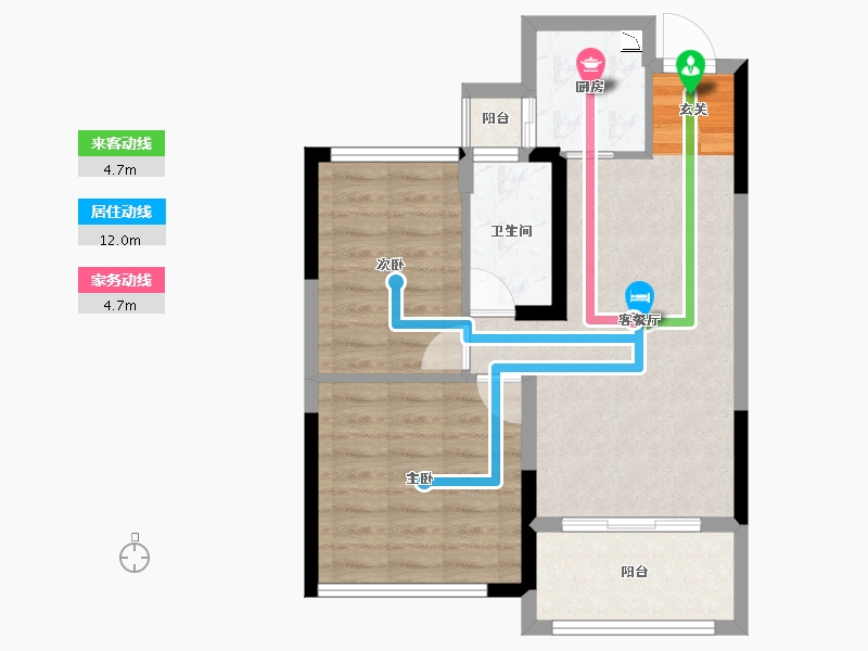 广西壮族自治区-桂林市-泰安独秀天下-60.53-户型库-动静线