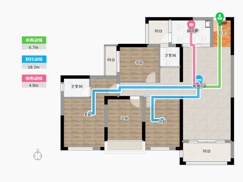 广西壮族自治区-桂林市-泰安独秀天下-114.99-户型库-动静线