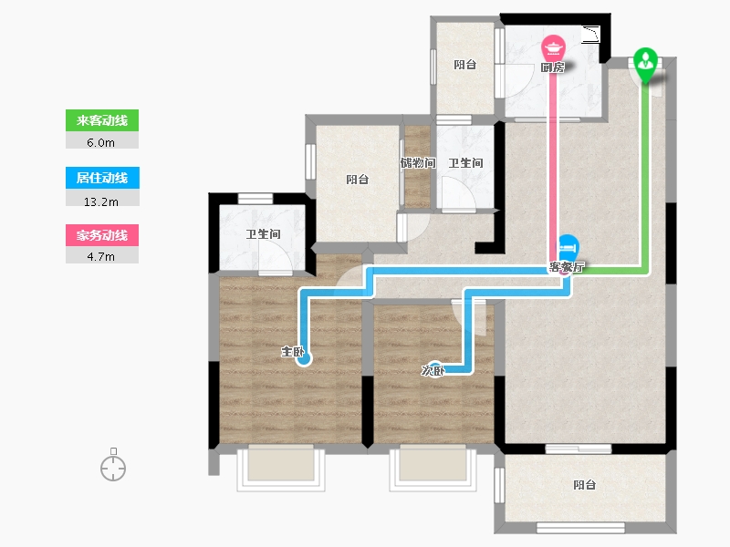 四川省-宜宾市-白沙翡翠城-81.41-户型库-动静线