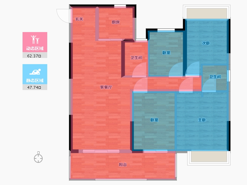 广西壮族自治区-南宁市-建发五象印月-99.51-户型库-动静分区