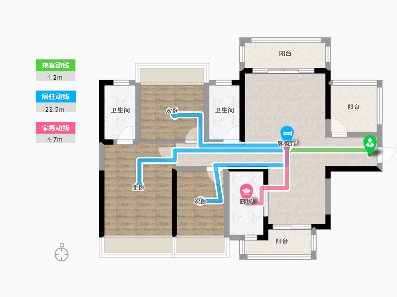 四川省-绵阳市-敏捷悦江府-95.19-户型库-动静线