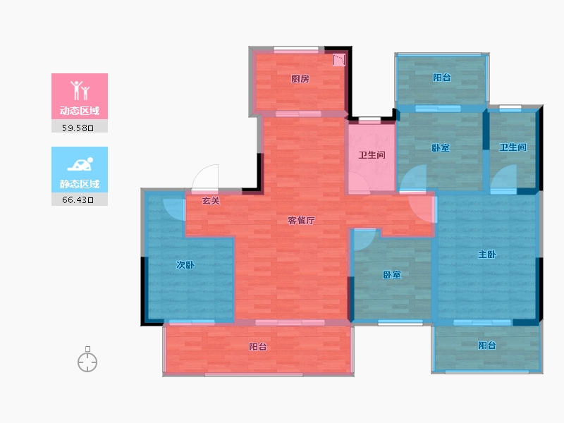 广西壮族自治区-南宁市-建发五象印月-114.47-户型库-动静分区