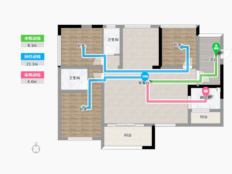 四川省-宜宾市-金沙明珠-107.72-户型库-动静线