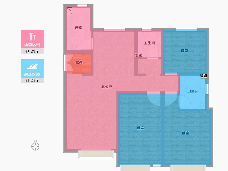 天津-undefined-南益·名悦华庭-78.68-户型库-动静分区