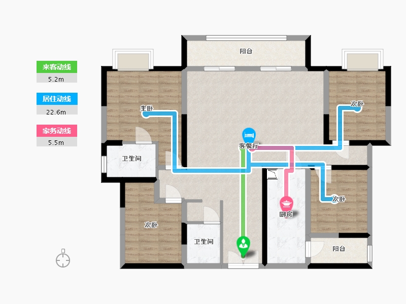 四川省-宜宾市-恒旭·江悦台-117.61-户型库-动静线