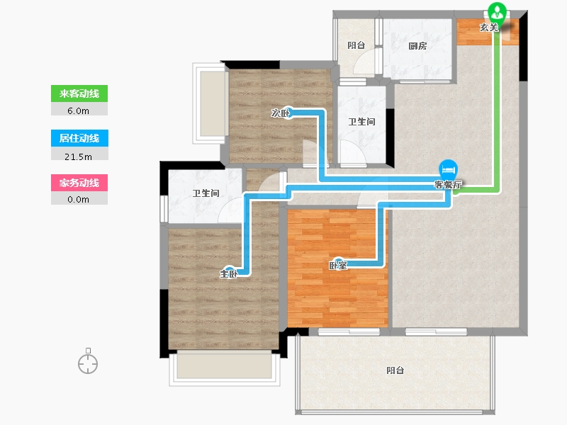 广西壮族自治区-南宁市-山湖海悦府-95.15-户型库-动静线