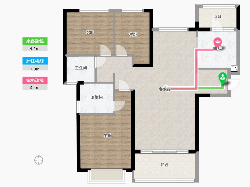 安徽省-阜阳市-恒大林溪郡-110.00-户型库-动静线